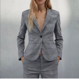 Zara plaid suit set